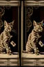 Placeholder: Stereoscope pattern image of a cat