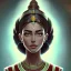 Placeholder: a Portrait of queen Nefertiti as lenged of korra art style