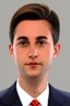Placeholder: young pretty male politician portrait