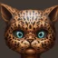 Placeholder: chibi, cute, adorable khajiit leopard aztec portrait, hyperdetailed, meticulous, 8k resolution, trending on artstation, by cedric peyravernay