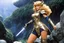 Placeholder: (in the style of Orion, by Masamune Shirow) (photo from a movie by Ray Harryhausen) she is Barbarella, a female Elf Druid in the town of Nausicaa. She has a magical ring that allows her to transform into a large and powerful beast.