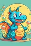 Placeholder: Happy Dragon Blowing Bubbles