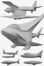 Placeholder: ideation aeroplane inspired by shark