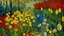 Placeholder: A field filled with flowers painted by Vincent van Gogh