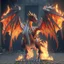 Placeholder: fire dragon, full body, giant wings, unreal engine 5, 8k resolution, photorealistic, ultra detailed