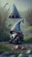 Placeholder: lonely gnome in the battlefield