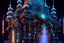 Placeholder: Expressively detailed and intricate 3d rendering of a hyperrealistic “neon ancient temple”: front view, shinning neon, tribalism, gothic, shamanism, cosmic fractals, dystopian, dendritic, stylized fantasy art by Kris Kuksi, mati klarwein, artstation: award-winning: professional portrait: atmospheric: commanding: fantastical: clarity: 16k: ultra quality: striking: brilliance: stunning colors: amazing depth: masterfully crafted.