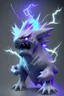 Placeholder: Lightning creature ,soft pastel, high definition, 3d icon clay render, blender 3d