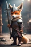 Placeholder: portrait of cute fast historic strong viking fox with horned viking helmet & boots holding ornate viking sword in fallout 4 setting, bokeh, downlight, prize winning, depth of field, in the style of ivo caprino