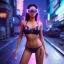 Placeholder: street photography of a asa akira, night time, cyberpunk neon lights, 16mm , perfect photography, 1980's,vhs footage,wearing futuristic VR,bikini,bending,low light,shot by jvc gr-sz7,glitch,back to the future