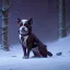 Placeholder: sad, scared, lonely dog tied with a short leash outside of a house, winter, 8k resolution, high-quality, fine-detail, intricate, digital art, detailed matte, volumetric lighting, illustration, 3D octane render, brian froud, howard lyon, selina french, anna dittmann, annie stokes, lisa parker, greg rutowski