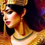 Placeholder: Drawing of beautiful face extra busty cleopatra,throne,hieroglyphics,balanciaga fashion clothe painting by gaston bussiere, greg rutkowski, yoji shinkawa, yoshitaka amano, tsutomu nihei, donato giancola, tim hildebrandt, oil on canvas, cinematic composition, extreme detail,fit full head inside picture,16k