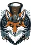 Placeholder: Logo fox ice dry snow steampunk