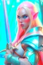 Placeholder: pretty woman, warrior, elf, blonde hair, fantasy, Skyrim, conventionally attractive, fighter, sword, elder scrolls, young, maternal, 3d render, cinematic, conceptual art, poster