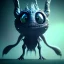 Placeholder: Cute fluid ink creature, big black eyes, unreal engine 5, 8k resolution, photorealistic, ultra detailed