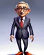 Placeholder: Cartoon of expresident Alvaro Uribe Vélez full body 4k without suit with shirt pants and shoes rat ears rat nose circular glasses grotesco