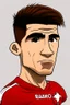 Placeholder: Ryan Raposo Canadian soccer player cartoon 2d