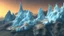 Placeholder: large glaciers in the mountains