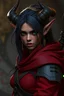 Placeholder: Adult tiefling,dnd art, 8k cgi, unreal engine 6, high detail, rogue, female, deepred skin tone ,