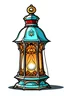 Placeholder: A cartoon image of one Ramadan lantern