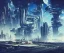 Placeholder: A Spaceship is taking off from a buzzing Space port on a heavy industrialized planet with a futuristic city in the background, retrofuturistic, art by John Berkey, buildings with glass facades, brutalist architecture, insanely detailed, vibrant, 8k uhd, cinematic atmosphere, ultra-wide angle, street level view, brush strokes, blue sky with clouds, dramatic sunset, sharp focus