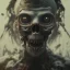 Placeholder: zombie warrior, realistic, made in octane, cinematic, ultra-realistic, extremely detailed octane rendering, 8K, VRAY Super Real ar 2:3, dof photorealistic futuristic 50mm lens hard lighting dark gray tintype photograph, realistic lighting, sepia color