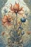 Placeholder: Fantastic big exotic flowers, watercolor ink, intricate, magical, in the style of James Jean, Brian Froud, Yana Movchan, Zdzisław Beksinski, Hieronymus Bosch, hyperdetailed, sharp focus, intricate, concept art, digital painting, ambient lighting, 16 k, trending on artstation, hyper quality, highly detailed, fantasy, beautiful, colourful.