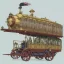 Placeholder: Steampunk carriage for royalty colorful