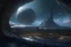 Placeholder: designed by Daniel Simon , Realistic panoramic view of a huge space base with a huge window flying over the earth, sharp focus, concept art, very detailed, very realistic, trending on artstation, in the style of star citizen, star wars, overwatch, beautifull, sci fi