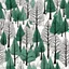 Placeholder: calming forest trees, white backgrounds, clean line art