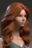 Placeholder: female 3d character hair