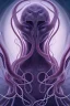 Placeholder: Spiritual being with Tentacles over human Head creating reality around, wrapping Tentacles around Human, Psychedelic