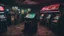 Placeholder: desolate dark arcade, many arcade cabinets, horror, no humans
