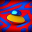 Placeholder: red, yellow, blue, primary colors, funny, goofy, abstract blob, circus, party, glitter, bokeh blur, guassian blur, tilt-shift, photograph, HD, 8k, hyper realistic, blender, 3d model, rendering, clown, bright lights, zoom in, portrait