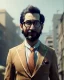 Placeholder: Realistic image, hybrid character, Sesame Street muppet, head, man, body, ,arms, hands, Shirt and tie, Wes Anderson style, concept art, smooth, unreal engine 5, god lights, ray tracing, RTX, lumen lighting, ultra detail, volumetric lighting, 3d, finely drawn, high definition, 4k.