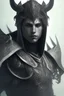 Placeholder: Shadow knight, horns,portrait, finely detailed black armor, intricate design, silver, silk, cinematic lighting, 4k,realistic, white eyes,Big arm,horror,highly detailed, digital painting, artstation, concept art, smooth, sharp focus, illustration, cinematic, vfx,blue flames in his eyes