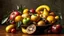 Placeholder: a collection of assorted fruits on a table, beautiful fruit-bowl, exquisite composition, beautiful detailed intricate insanely detailed octane render trending on artstation, 8k artistic photography, photorealistic concept art, soft natural volumetric cinematic perfect light, chiaroscuro, award-winning photograph, masterpiece, raphael, caravaggio, Alma Tadema, Bouguereau