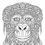 Placeholder: monkey, realistic, coloring page, Animal, mandala, only draw lines, coloring book, clean line art, wildlife-inspired, kid style, –no sketch, color, –ar 3:4, white background, minimalistic black lines, 8k, minimal black color, low level black colors, coloring page, use pure black and white colors, avoid thick black colors, thin black line art, avoid colors, perfect shape, perfect clear lines, clear edges, fill total edges, exact perfect edges, not use black colors, dont use black colors