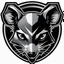Placeholder: Rat face logo on a shield shape