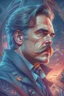 Placeholder: Best quality, masterpiece, ultra high definition,Futuristic, cyberpunk, Friedrich Nietzsche,Comic style