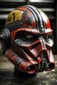 Placeholder: Star Wars Clone trooper helmet with Darth maul marking and n old effect