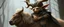 Placeholder: a blonde fluffy gnome quickling kobold gremlin that looks like the opposite of a vampire in bunad leaning on an elk, holding his horns