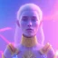 Placeholder: A portrait of a crystalised blue pink extraterrestrial, gold, diamonds, sunny background, atmospheric, realistic, unreal engine, 8k. Cinematic lighting, octane render.