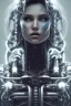 Placeholder: cyberpunk, chrome body, women, portrai, open mouth, perfect skin, tron, cyborg , perfekt, real, dream, hr giger