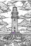 Placeholder: coloring book image of a lighthouse