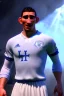 Placeholder: Realistic Alvaro di maría Argentina soccer player Portrait, mid shot view, epic, god lights, concept art, art station, 3d, photo studio, blue clean background, unreal engine 5, ray tracing, RTX, lumen lighting, ultra detail, volumetric lighting.