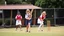 Placeholder: Young schoolgirls playing cricket, award-winning colour photograph