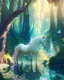 Placeholder: An enchanted forest glade bathed in soft, dappled sunlight, with a graceful unicorn standing at the edge of a crystal-clear pool. The scene is filled with lush vegetation, delicate flowers, and gentle woodland creatures, creating a sense of serenity and wonder. 8K resolution, vivid colors, and intricate details make the image truly magical.