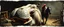 Placeholder: airbrush and pen outline, close up on hippo horse monkey farm , pinhole cam, airbrush 3d rendering, in the style of Titian and Rembrandt , torn edges on border