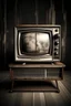 Placeholder: Una vecchia televisione con il segno di ti, top dentro